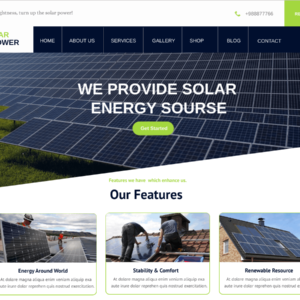Solar Energy Company Website